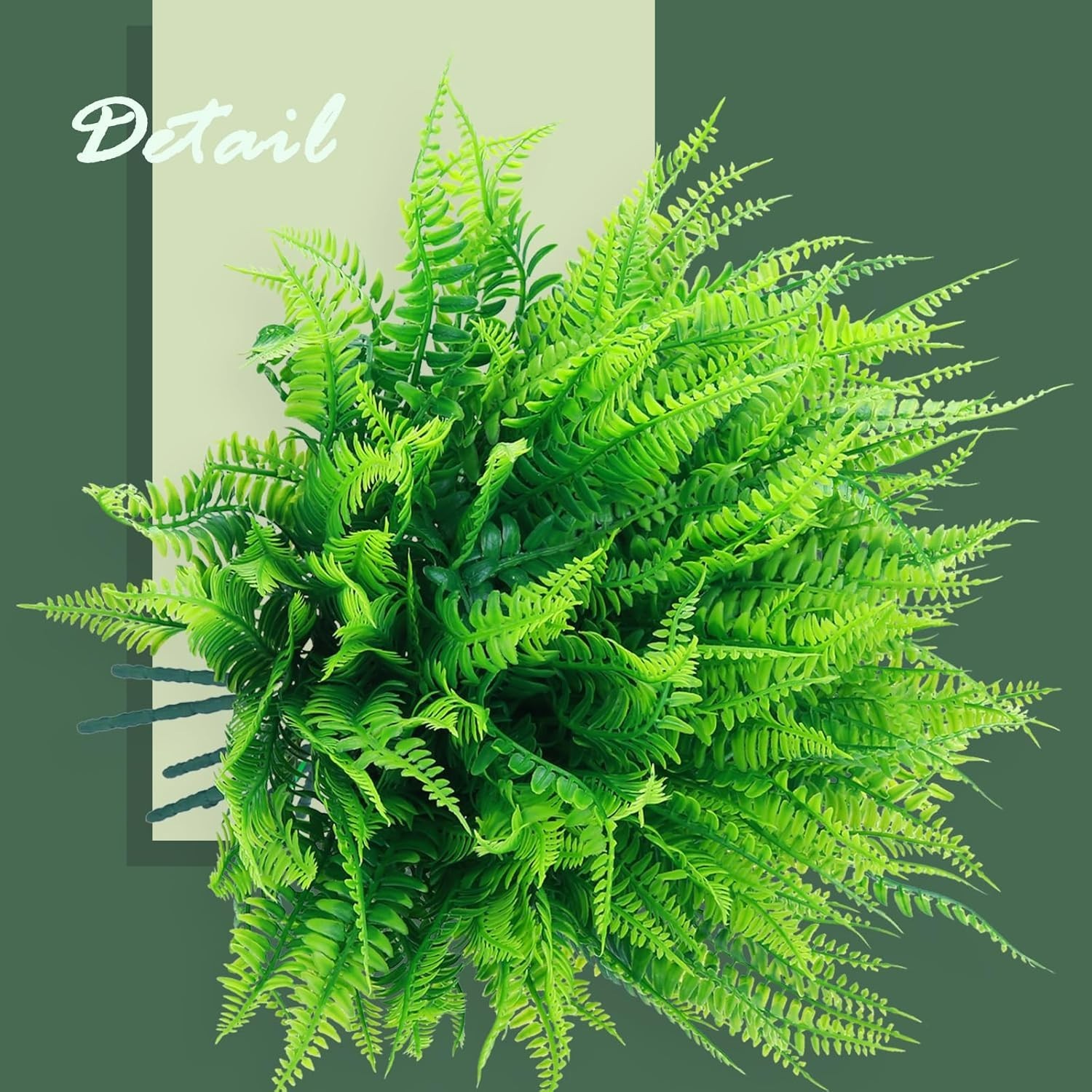 Easy-Care 10-Pack Artificial Ferns: Perfect for -Round Indoor/Outdoor Use