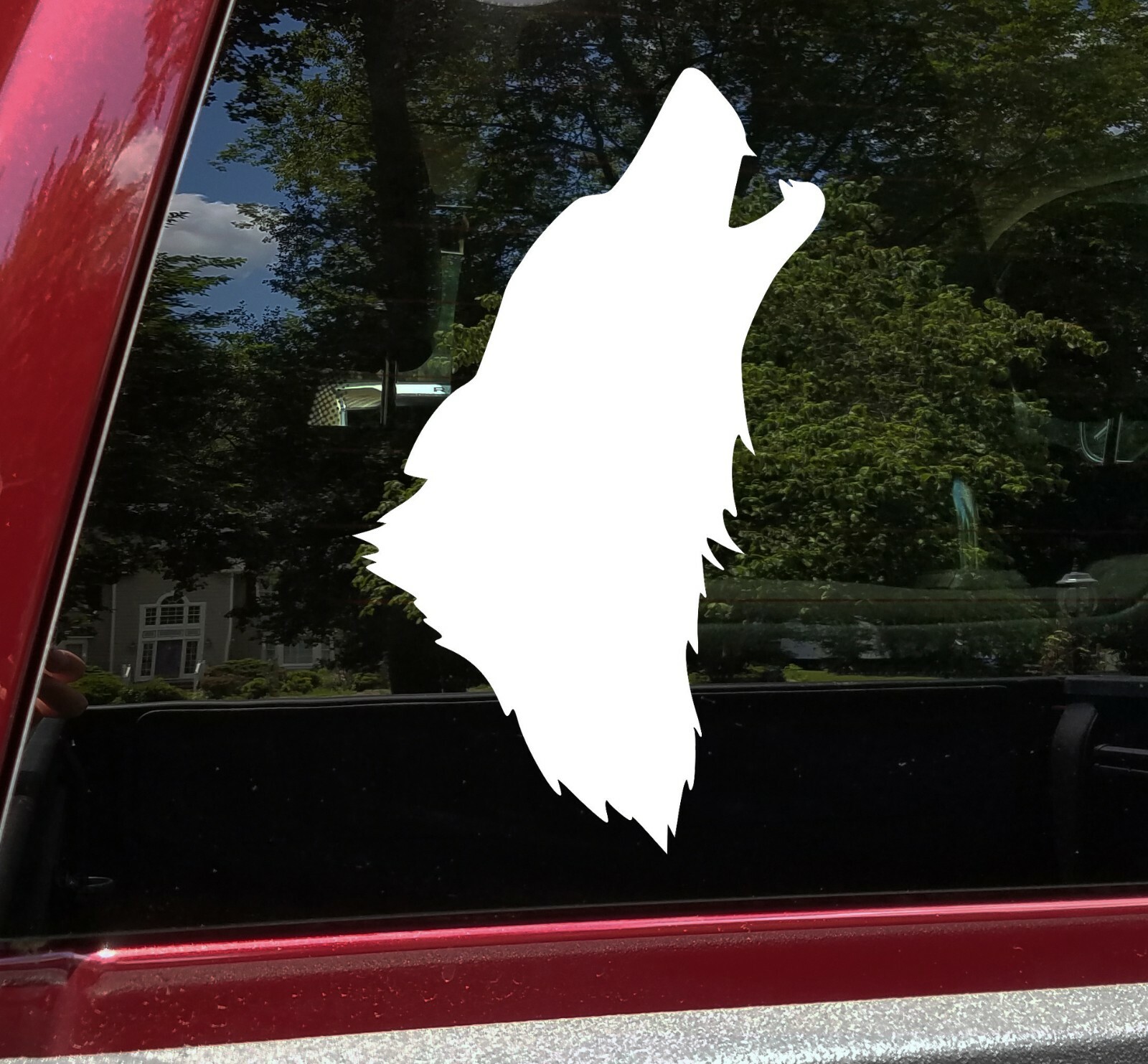 Howling Wolf Head Vinyl Decal – Wild Animal Timber Canine – Die Cut Sticker