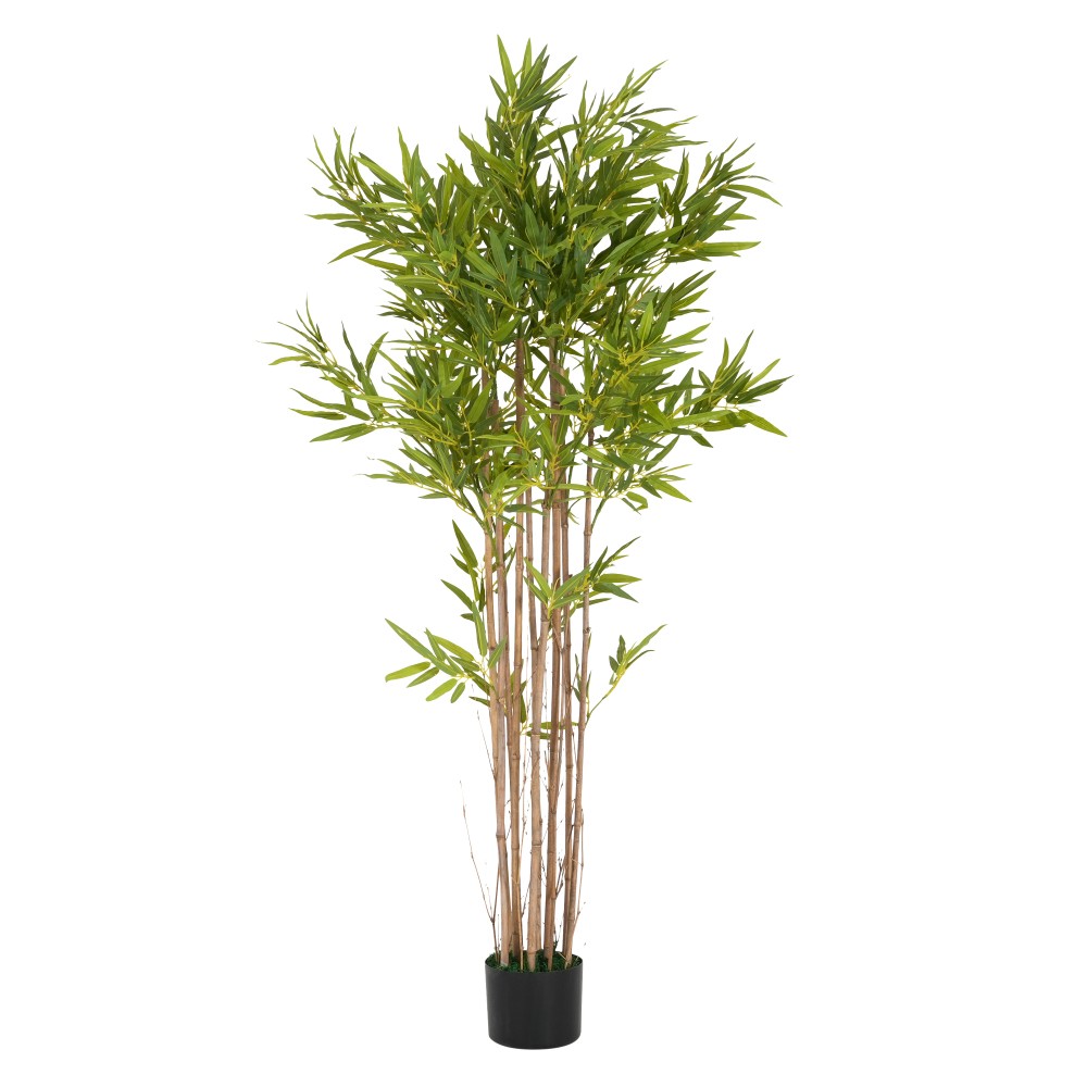 70&Prime; Artificial Bamboo with Black Plastic Pot