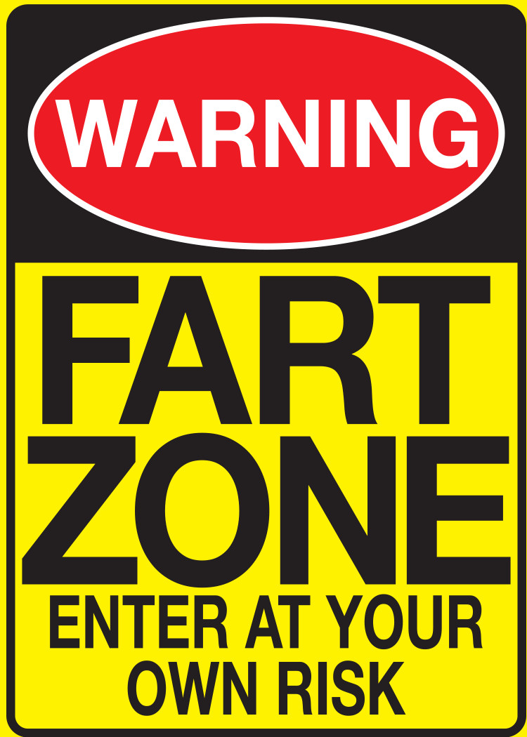 Warning: FART ZONE Fridge Magnet Kitchen Home Decor – 3.5&Prime; x 2.5&Prime; Made in USA