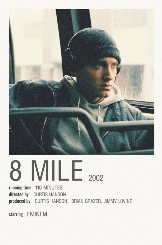 8 Mile 2002 Movie Poster Wall Decor Art Print Poster