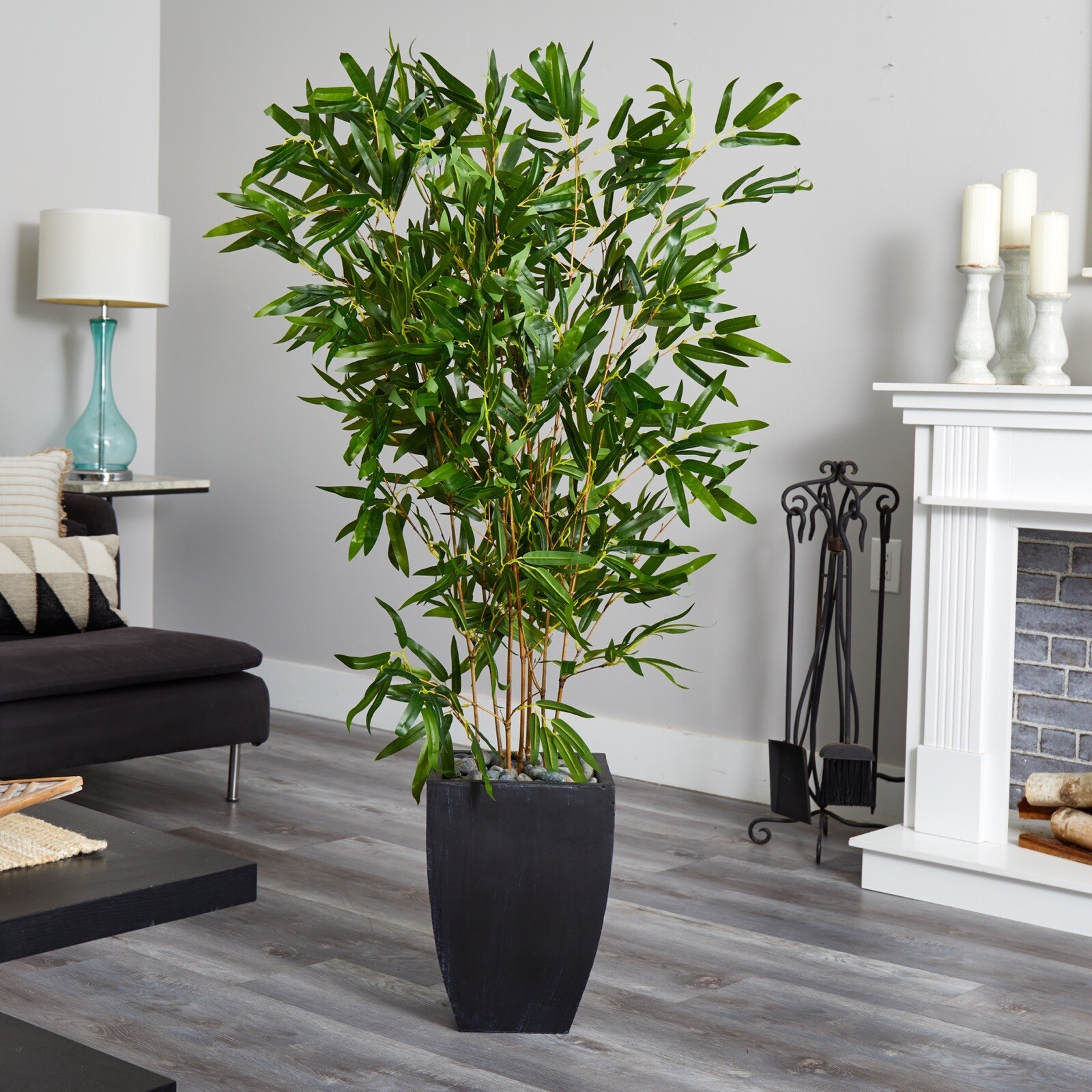 5’ Bamboo Artificial Tree in Planter Real Touch UV (Indoor/Outdoor).