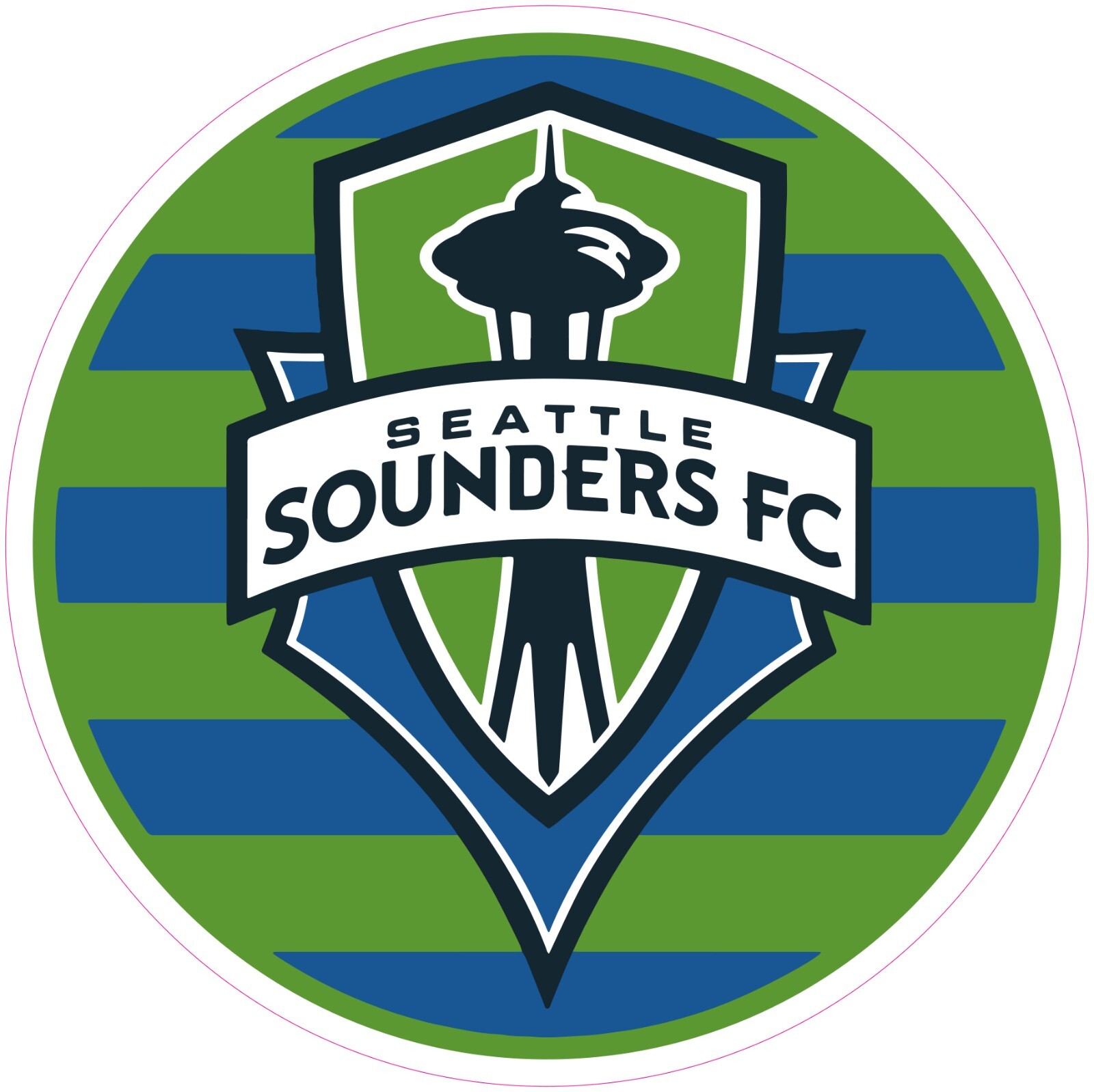 Seattle Sounders FC Soccer Vinyl Decal Sticker Car Truck Bumper Laptop Tumbler