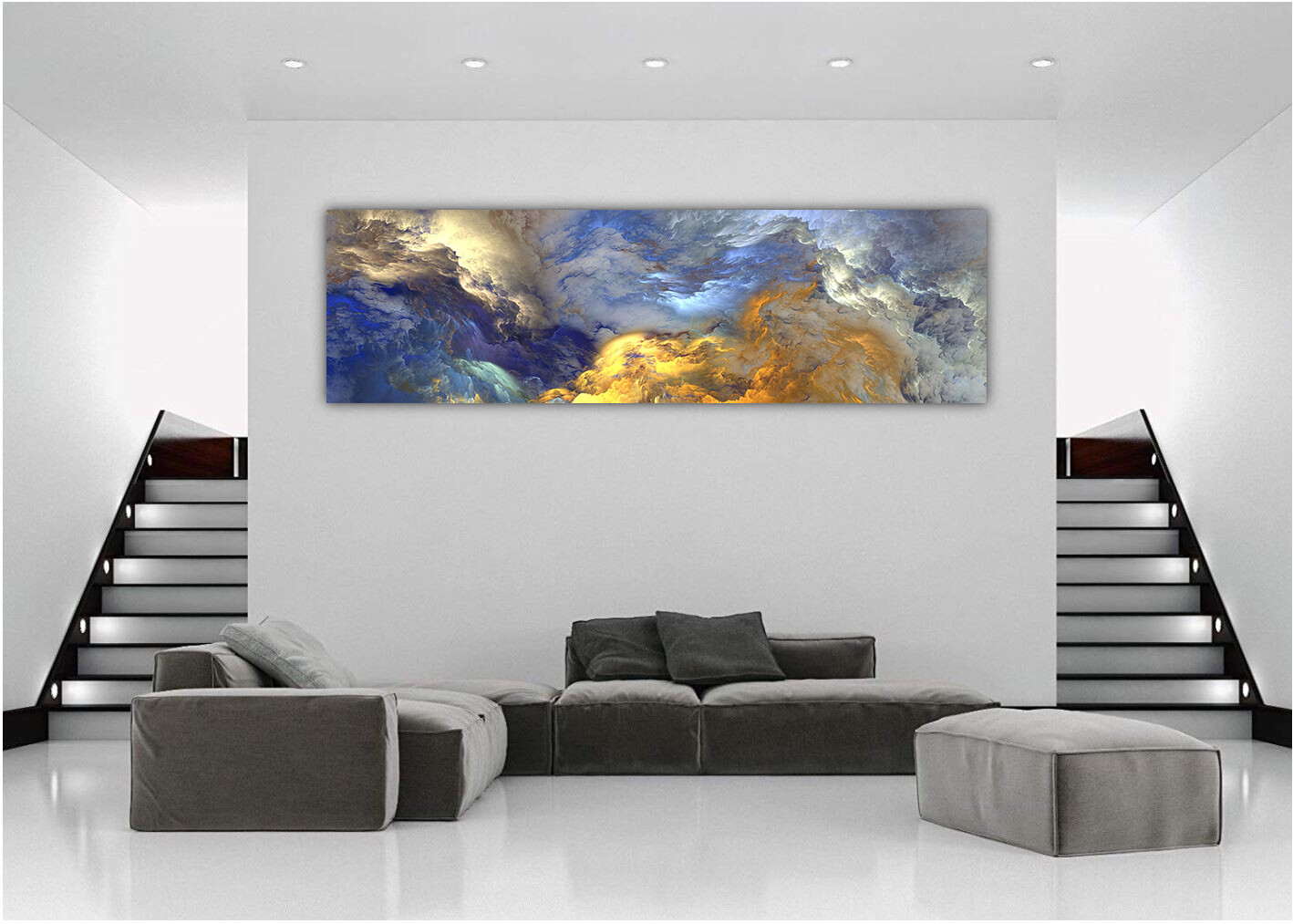Cloud Abstract Poster, Peel & Stick Removable Repositionable Wall Decals