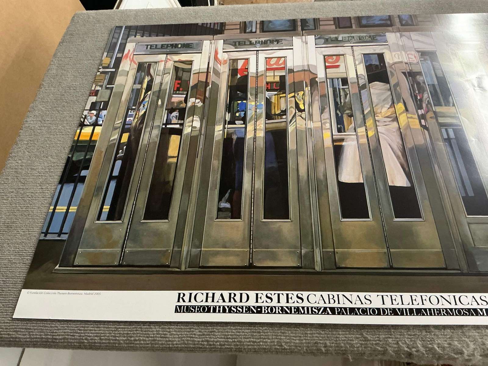 RICHARD ESTES Telephone Booths 25.5&Prime; x 35.5&Prime; Offset Lithograph 2005 Pop Art