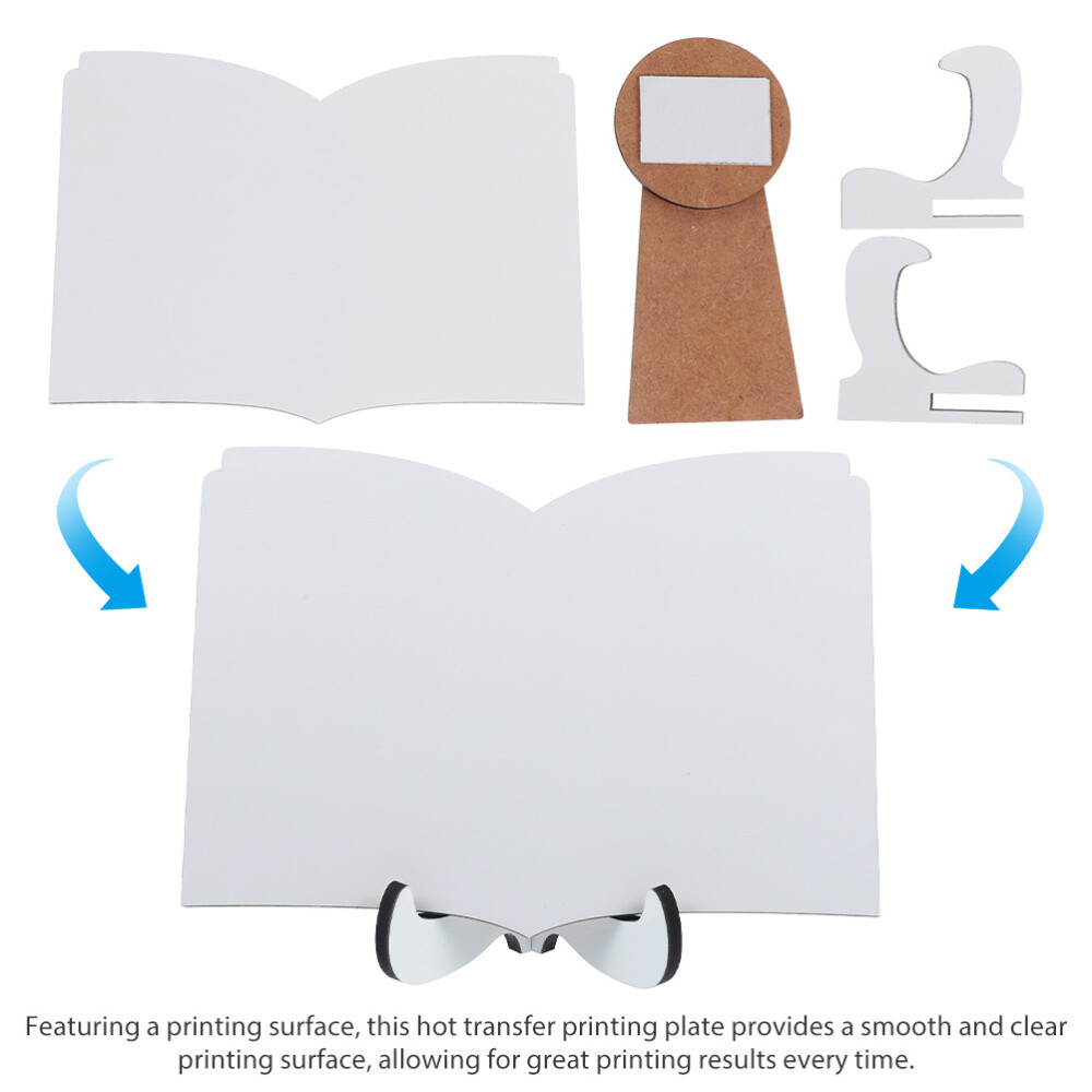 2PCS Sublimation Frames Wooden Blank Thermal Transfer Phase Plate Album Frame