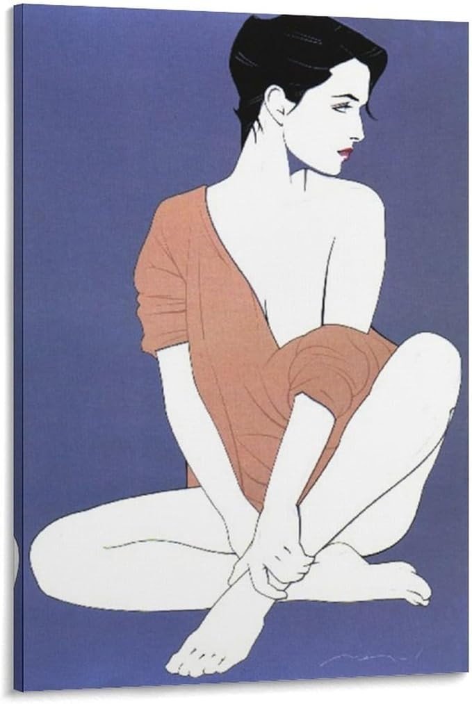 Patrick Nagel Simple Art Illustration – Modern 80s Wall Poster 24×36 Unframed