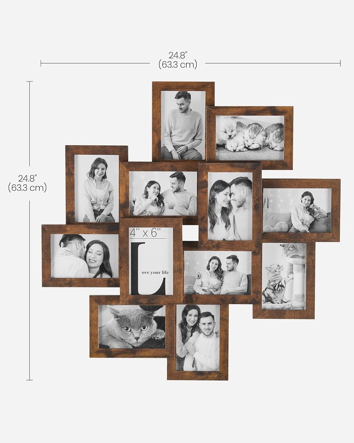 4×6 Picture Frames Collage Wall Decor 12-Pack Photo Collage Frame Multi Picture