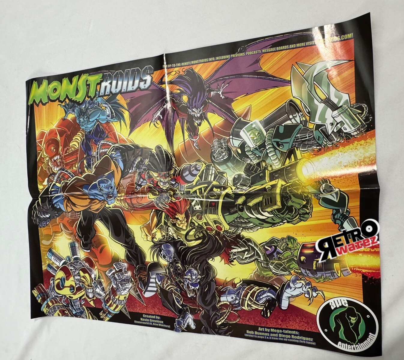 Monstroid Promo Poster 22×17” DS SISTA SAMURAI He-Man Masters of the Universe
