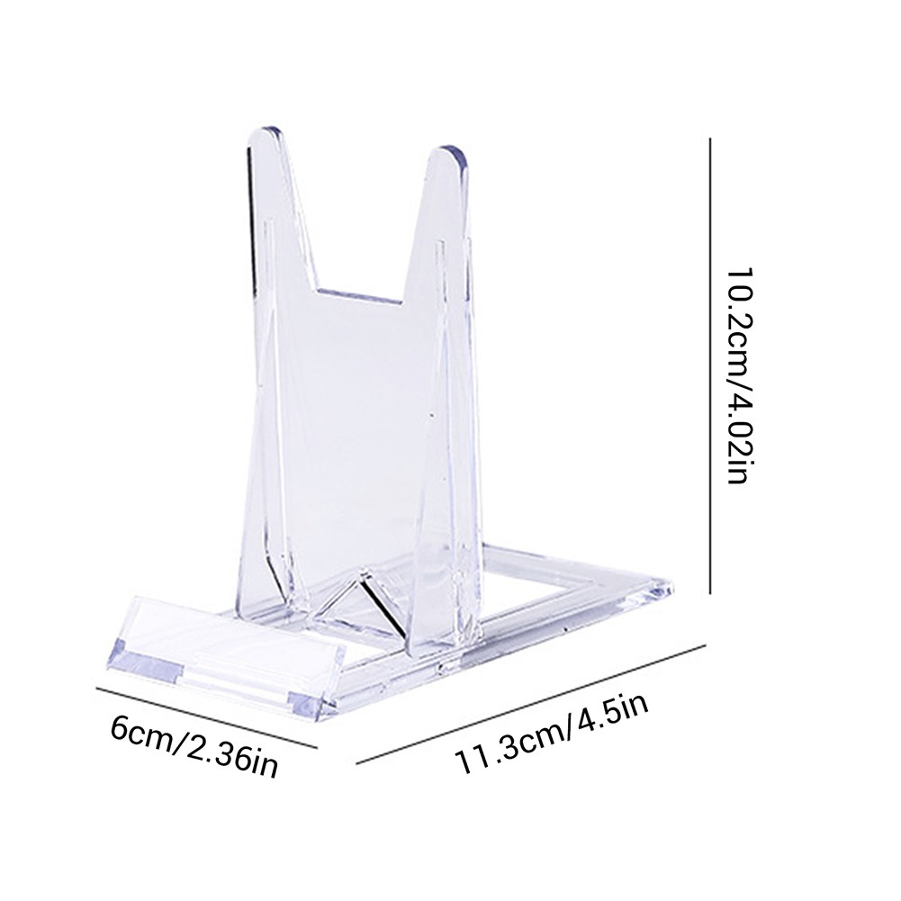 2-20X 4&Prime; Two Part Adjustable Acrylic Display Stand Easels for Minerals Fossils