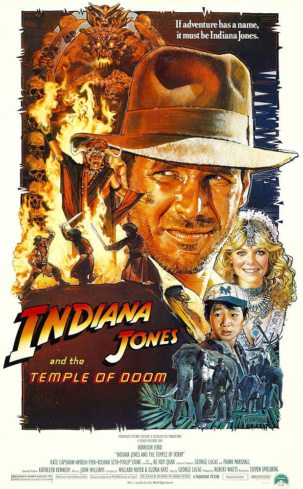Indiana Jones And The Temple Of Doom – Movie Poster (Regular Style) (27 X 40&Prime;)