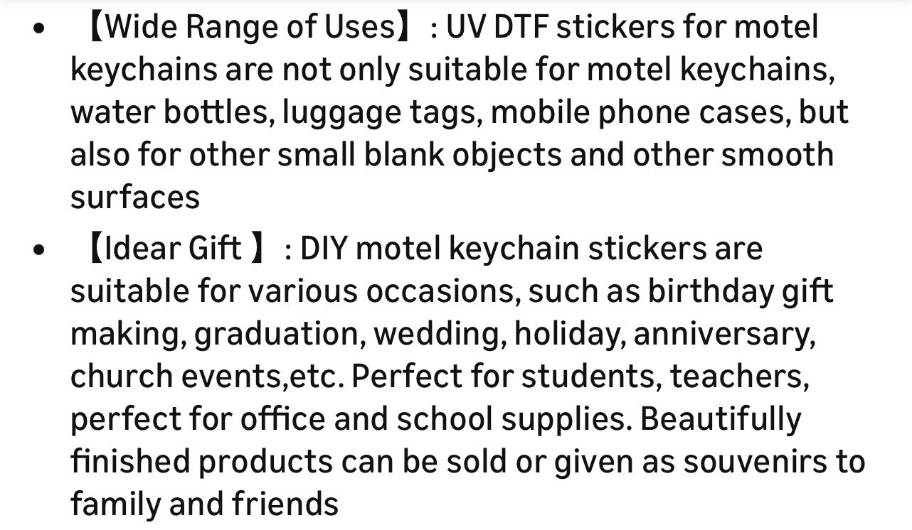 Sarcastic UV DTF Transfer Stickers Black Writing #3 New, Humor Waterproof Decal