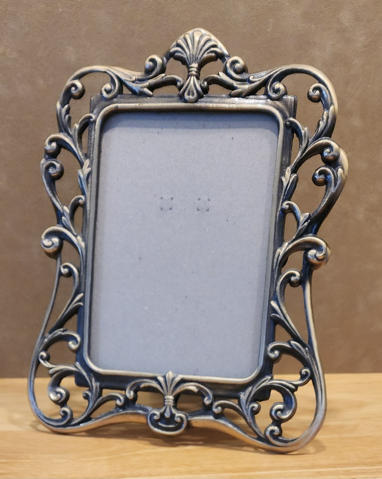 Burnes of Boston Silver Metal Picture Frame, Vines, Holds 6.25 x 4.5&Prime; Photo