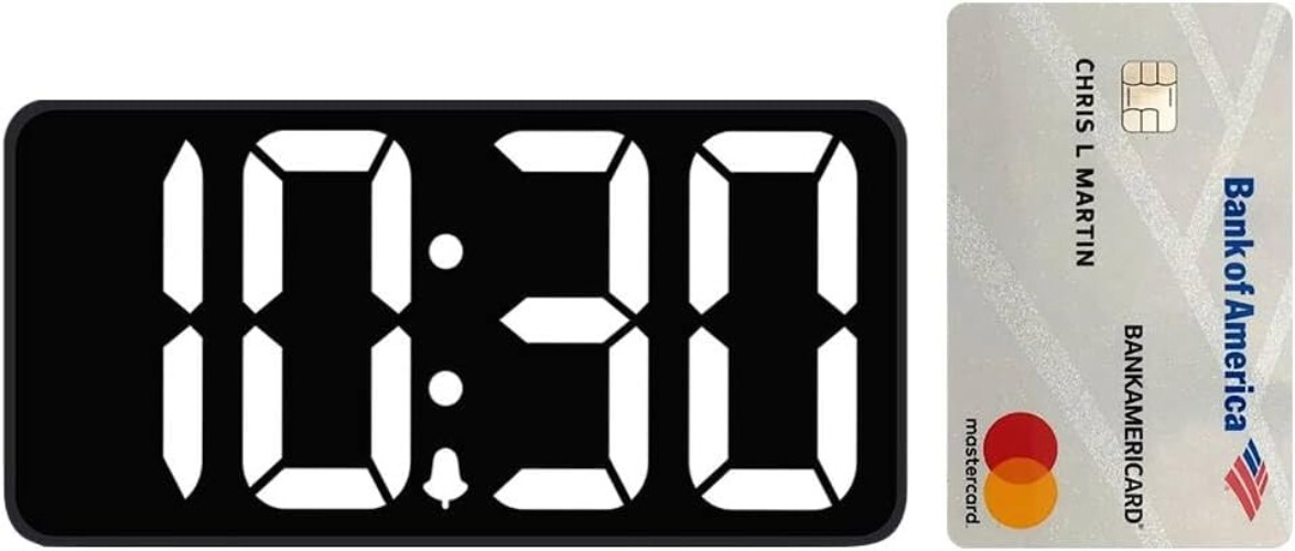 User-Friendly Small Digital Alarm Clock with Jumbo Numbers – Great for All Ages