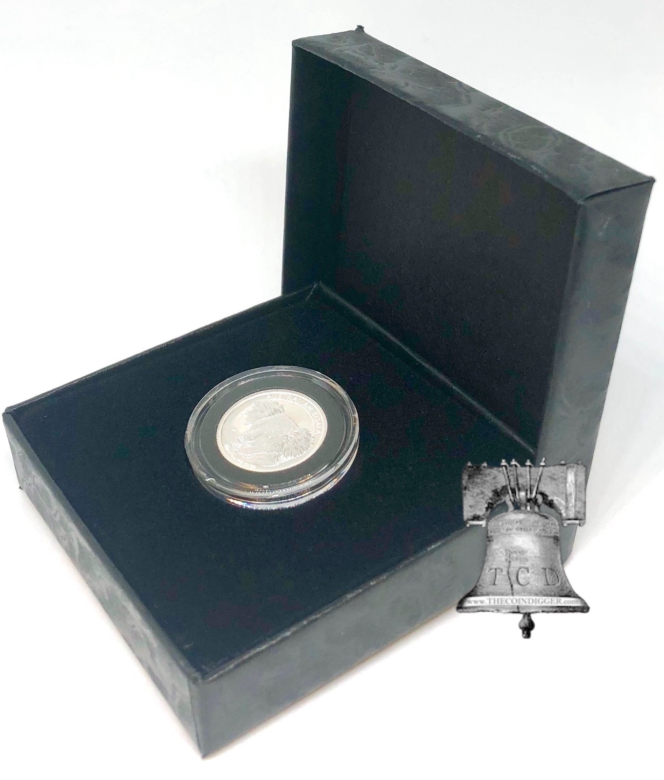 PB1 Coin Holder Storage Case Air-Tite Black Gift Box + Model A Capsule 10mm-20mm