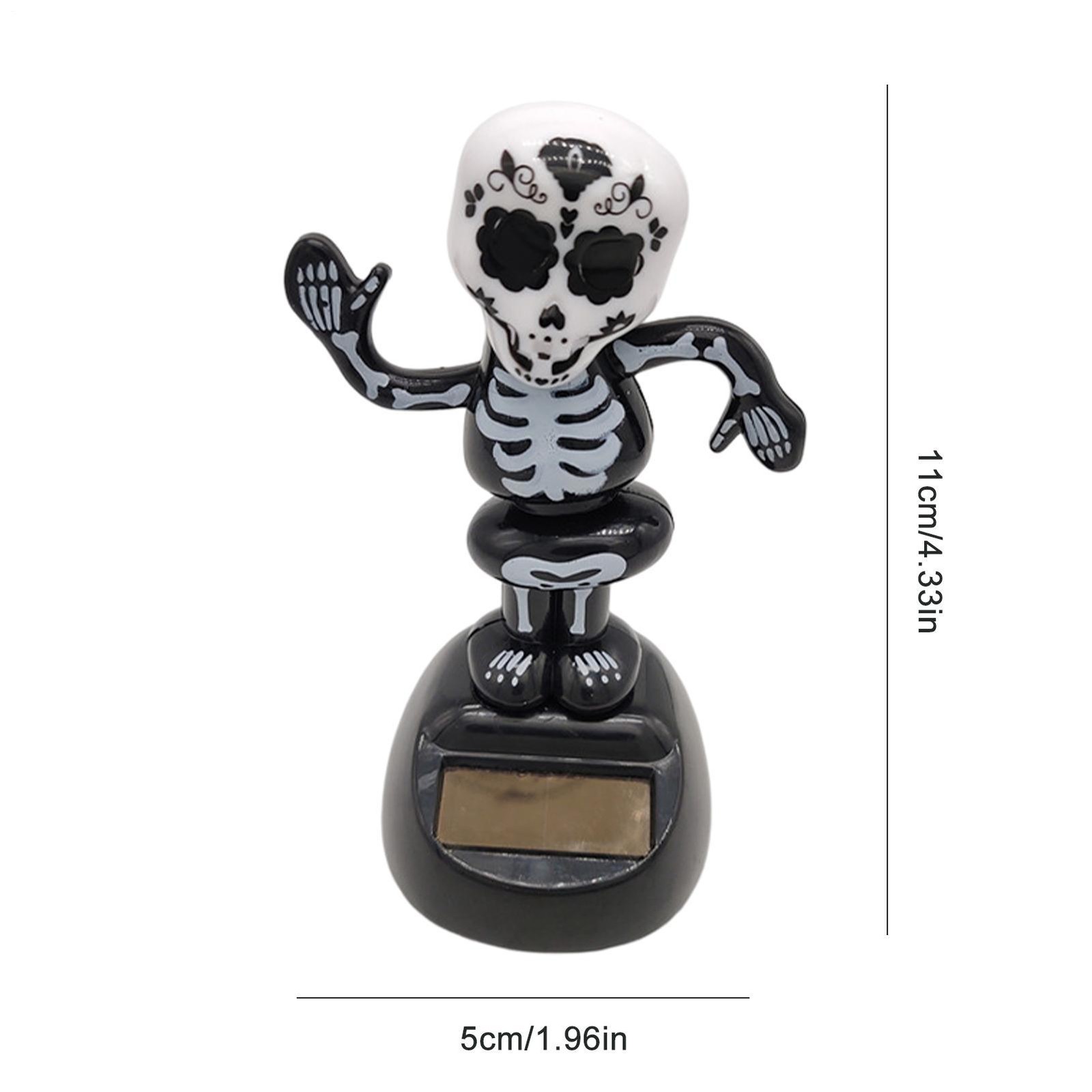 Solar Powered Halloween Bobble Dancer Toy Shaking Head Dolls Solar Dancing Toy