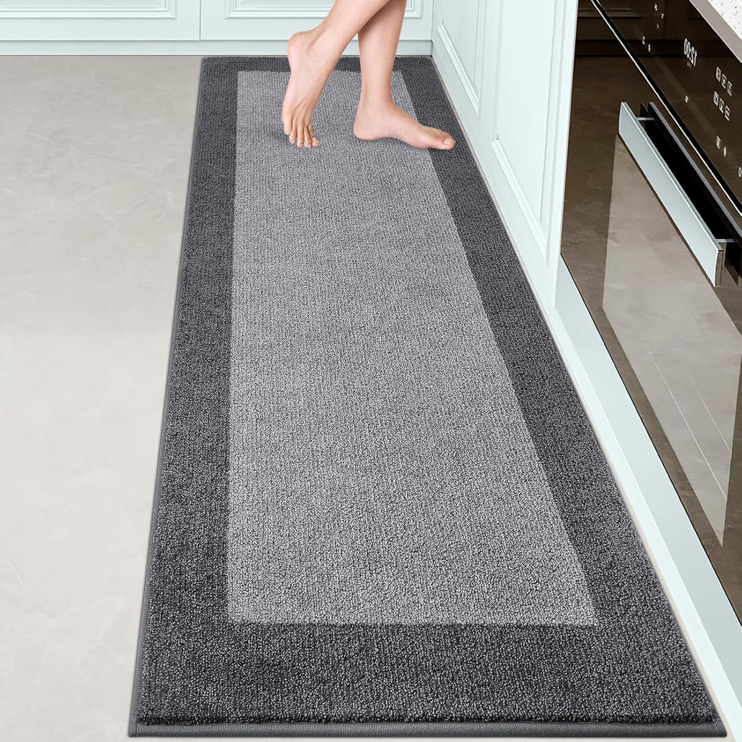 Machine Washable Kitchen Rug 24&Prime; x 84&Prime;, Non Slip Kitchen Mat for Floor,