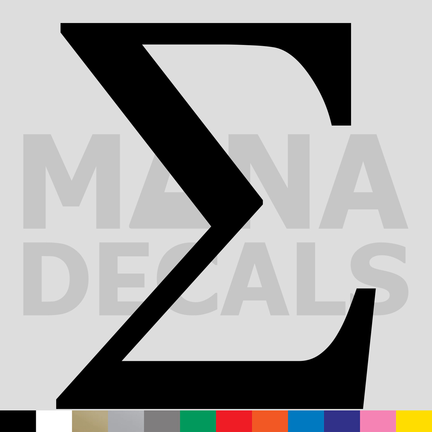 Sigma Vinyl Die Cut Decal Sticker – Greek Letter Symbol