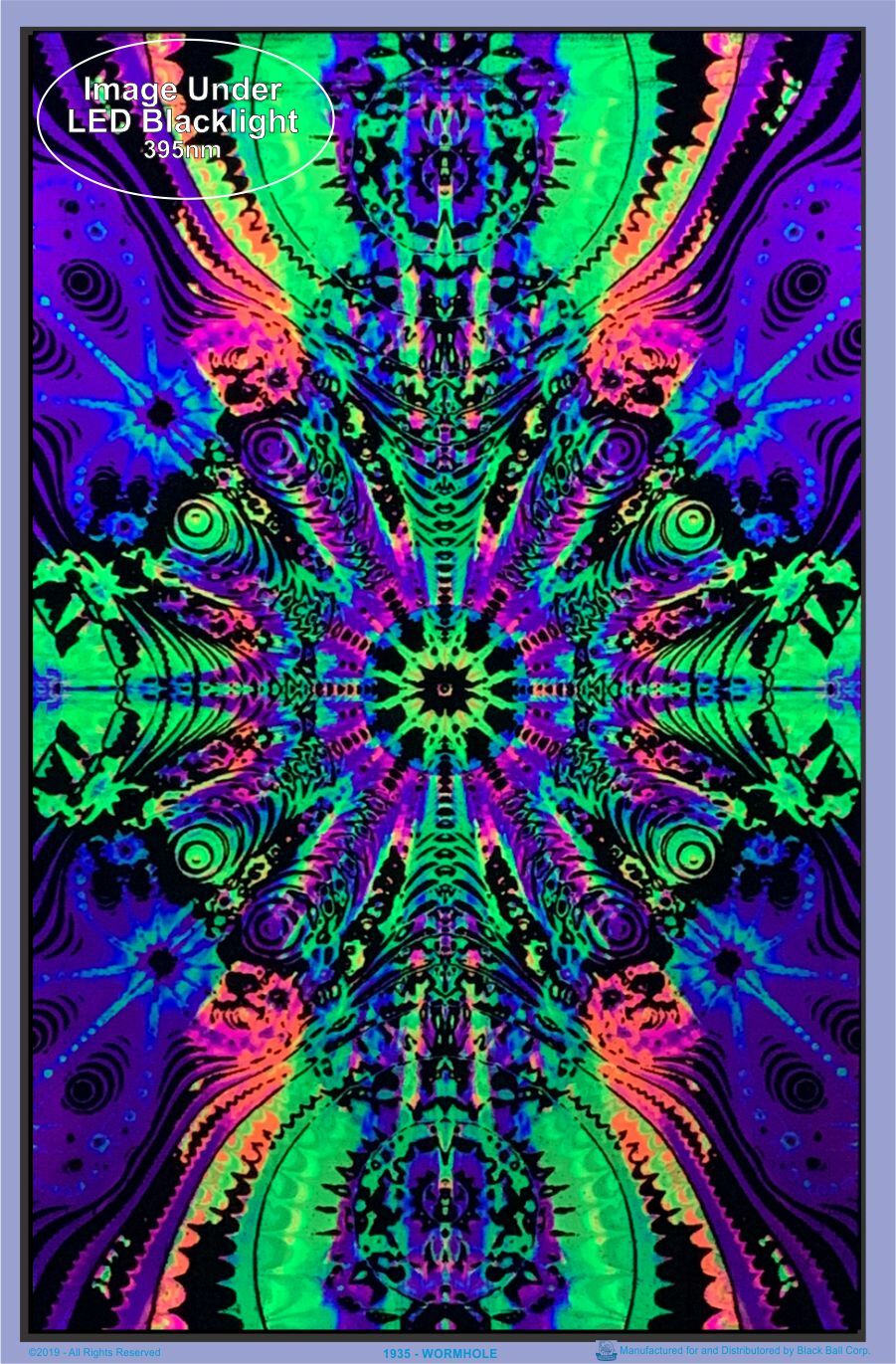 Wormhole Blacklight Poster 23 x 35