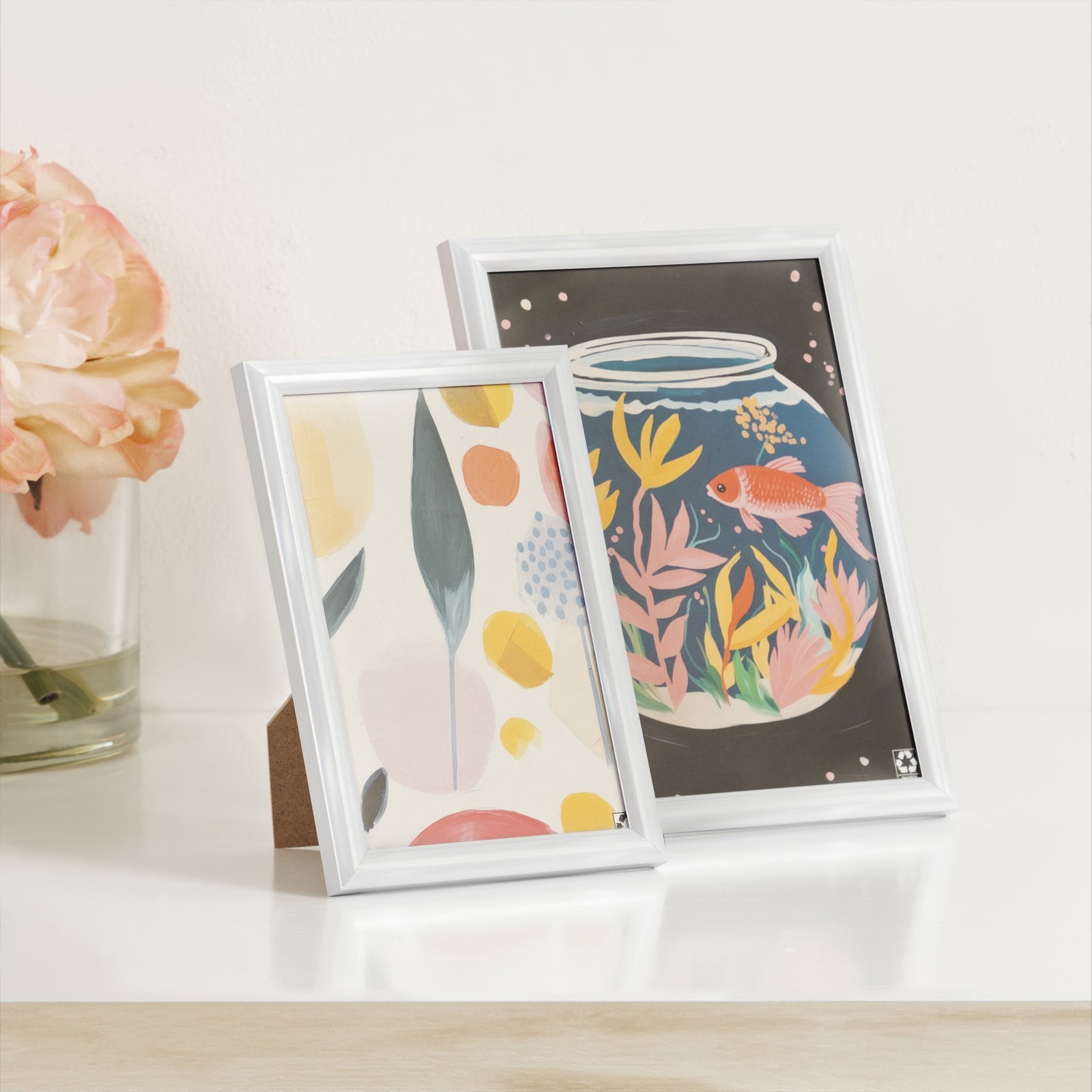 (3 pack) 5×7 Linear Iridescent Decorative Tabletop Picture Frame