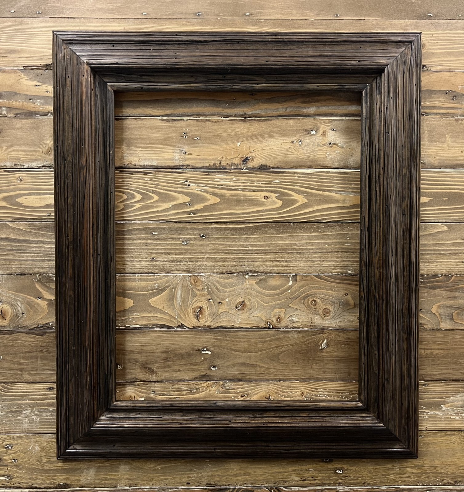 12 x 18 In Stock-Western style picture frame, wood rustic frame, rustic decor.