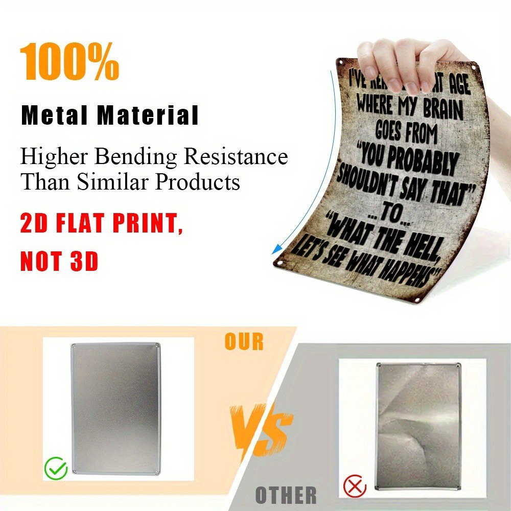 Retro Humor Metal Signs I&rsquo;VE REACHED THAT AGE Tin Sign Inspired Sarcasm Wall Art