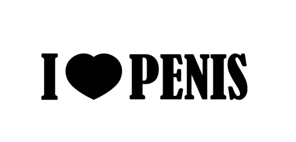 « I LOVE PENIS » GAY PRIDE PRANK FUNNY GAG GIFT VINYL DECAL CAR WINDOW STICKER