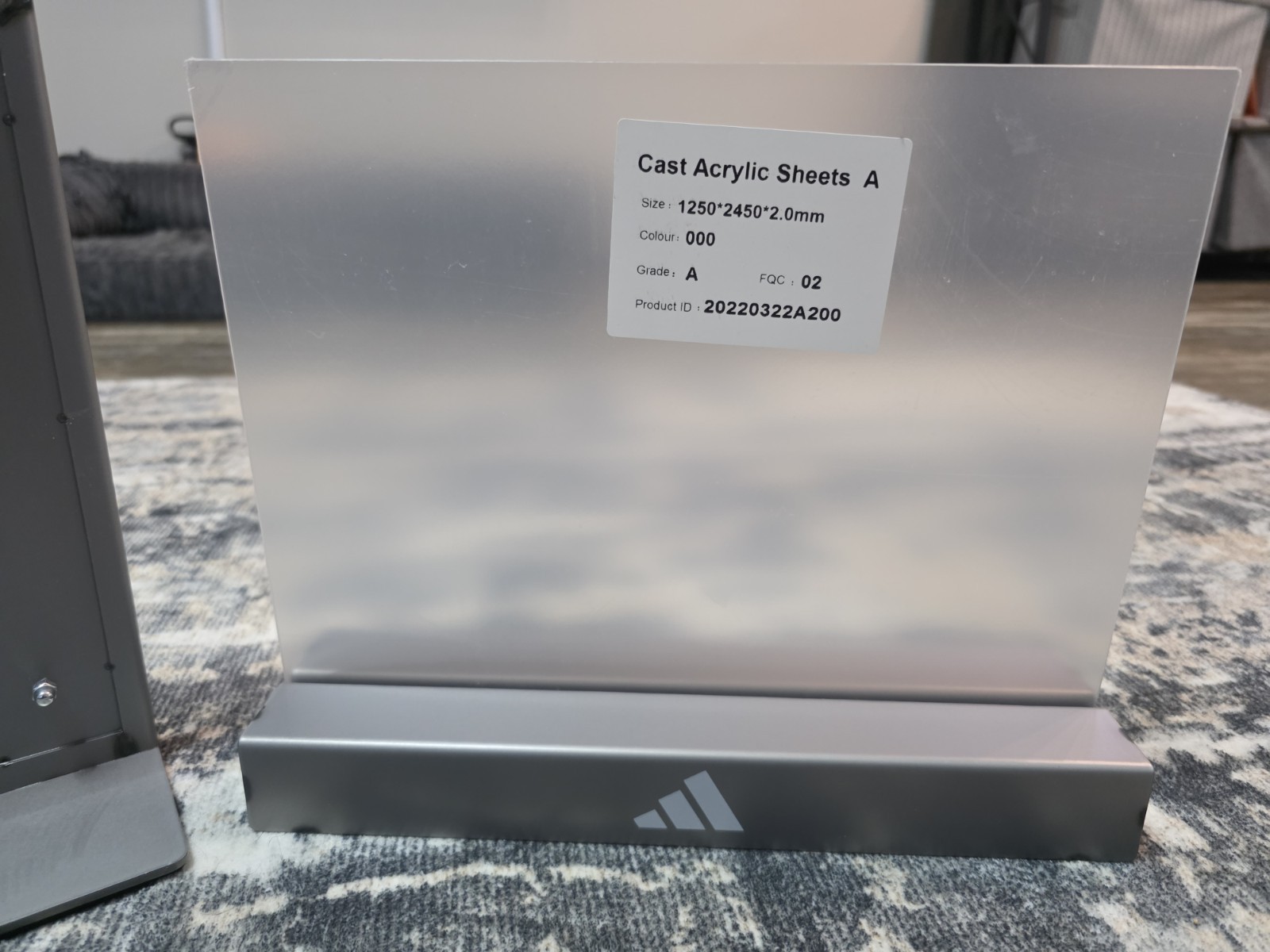 Adidas Free Standing Clear Acrylic Picture Frame Display-Stand up-NEW