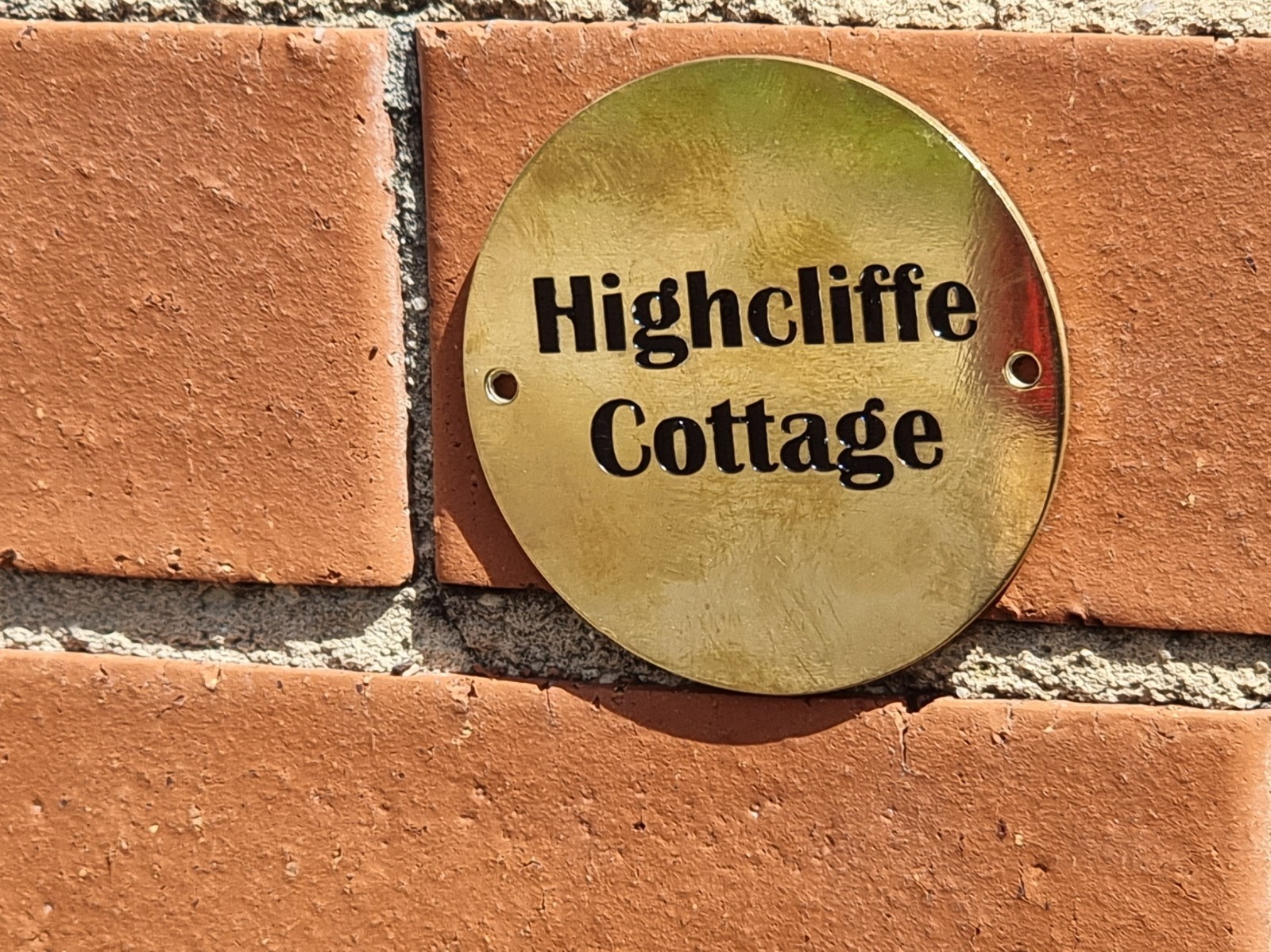 Solid Brass Memorial Plaque
