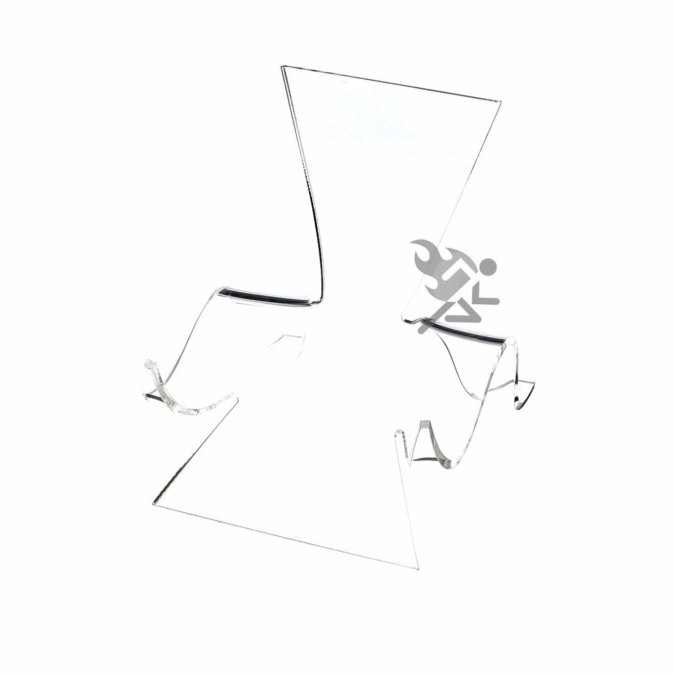 4-5/8&Prime; Clear Acrylic High Back Cradle Display Stand Easel w/ Deep Shelf Qty: 1