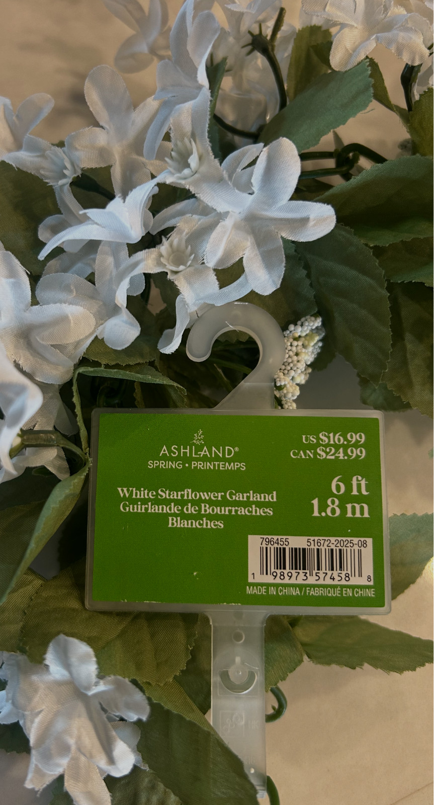 Artificial Flower Garland Silk Floral Vine for Wedding Arch Table Decor