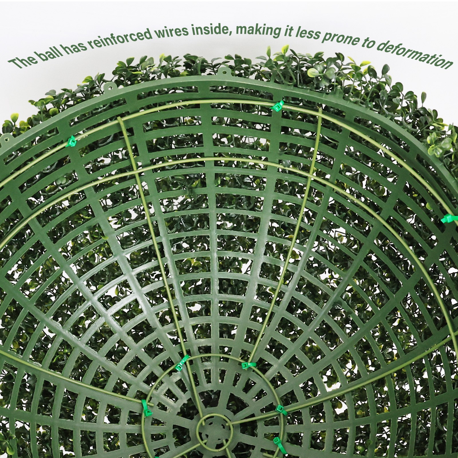 22.4in 2pcs Artificial Topiary Balls Outdoor Faux Boxwood Large Decor Kit
