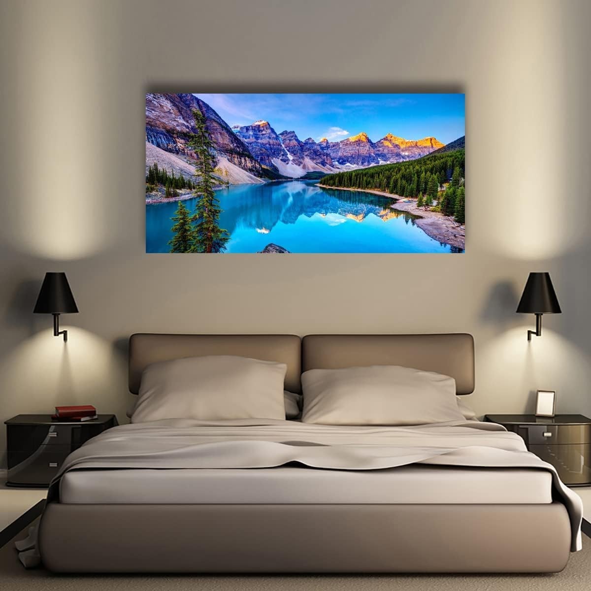 Wall Art Lake Mountain Landscape Picture Print Canvas Wall Art Modern Giclee …