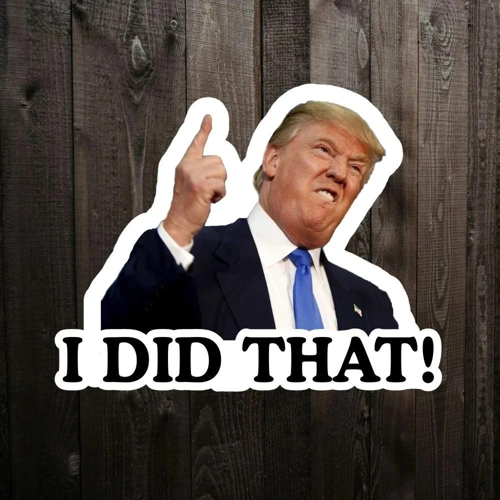 100 Pack Joe Biden « I DID That » Sticker Decal Trump Funny Humor Sticker Car Pump