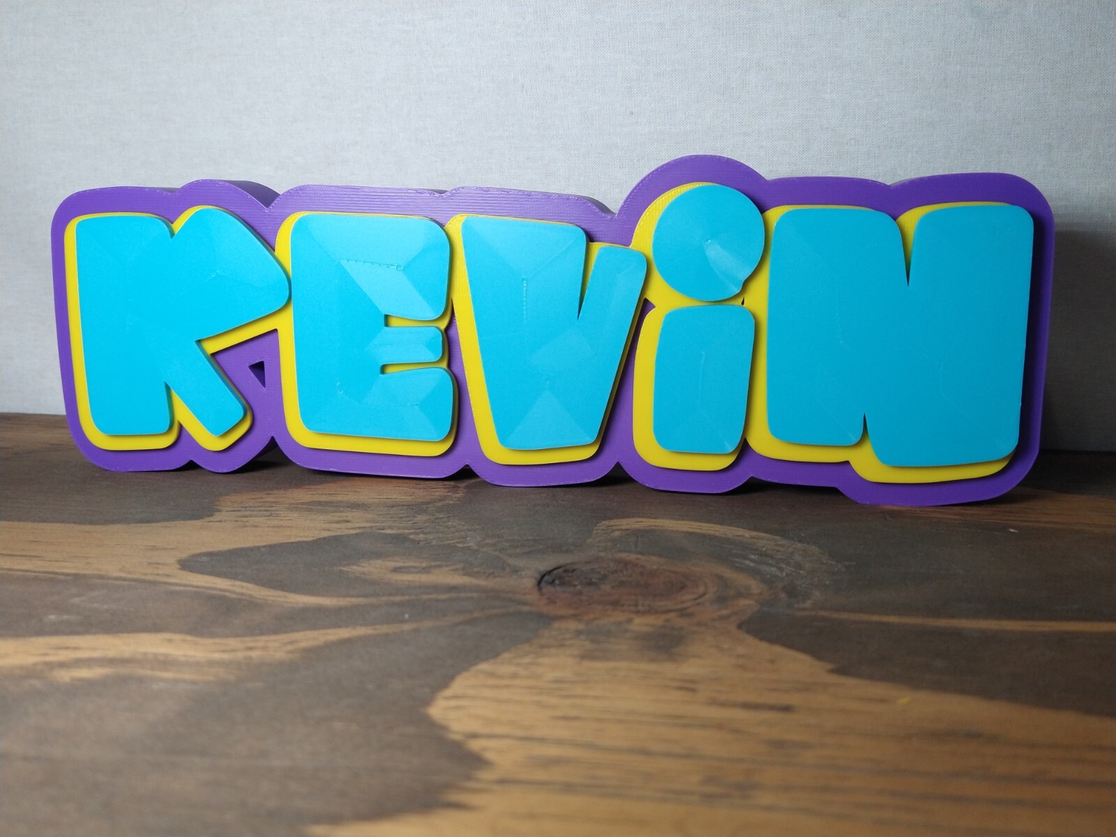 Custom Graffiti Nameplate Personalized 3D Name Sign 3D Printed