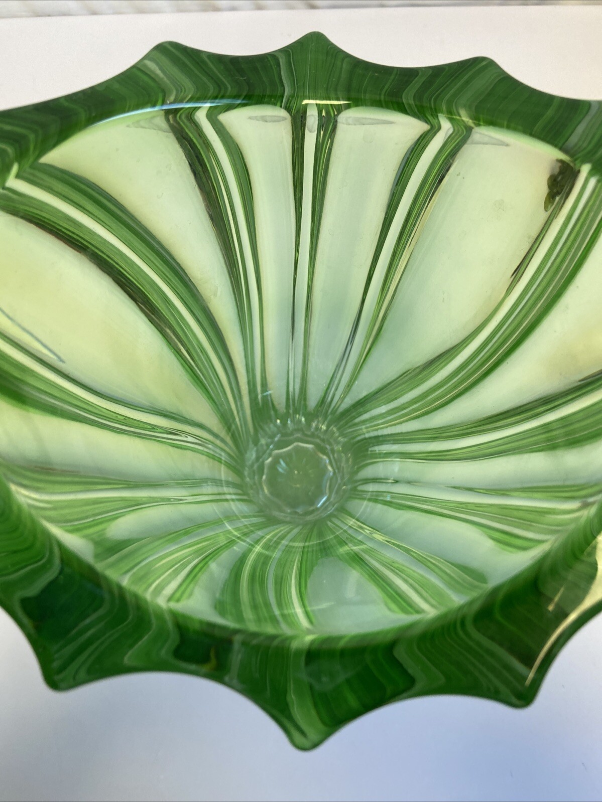 Plantica Modern Bohemian Czech Crystal Decorative Vase – 12.5 Inch Vase Green