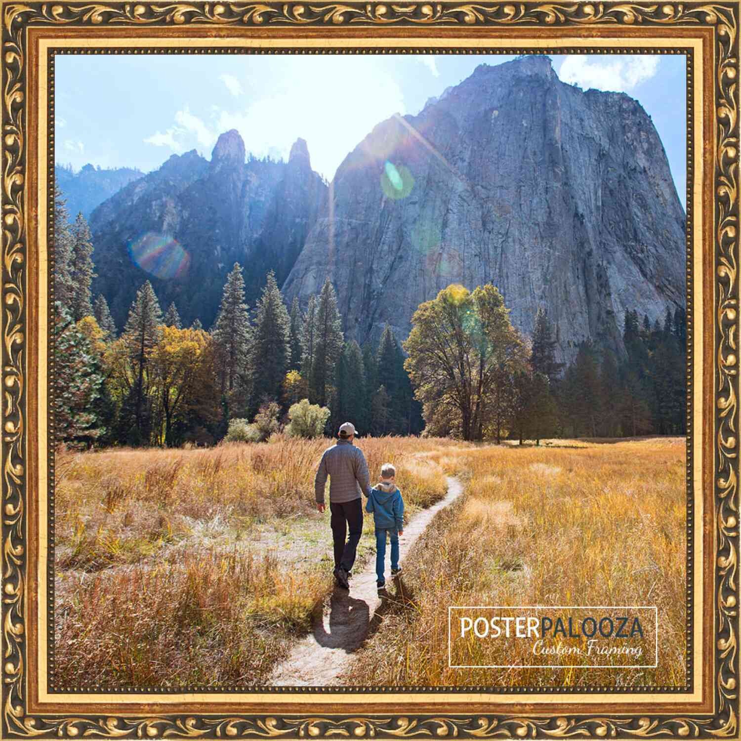 5×3 Wood Antique Frame with UV Acrylic, Available in 4 Finishes