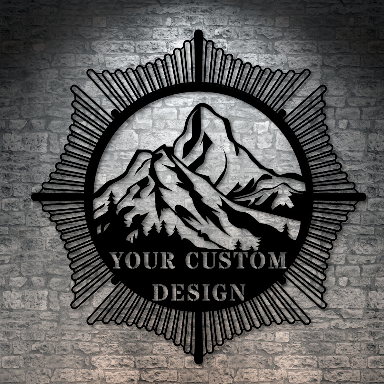 Personalize Your Own Metal Design. Customizable Name, Family, Shop Logo Gifts.