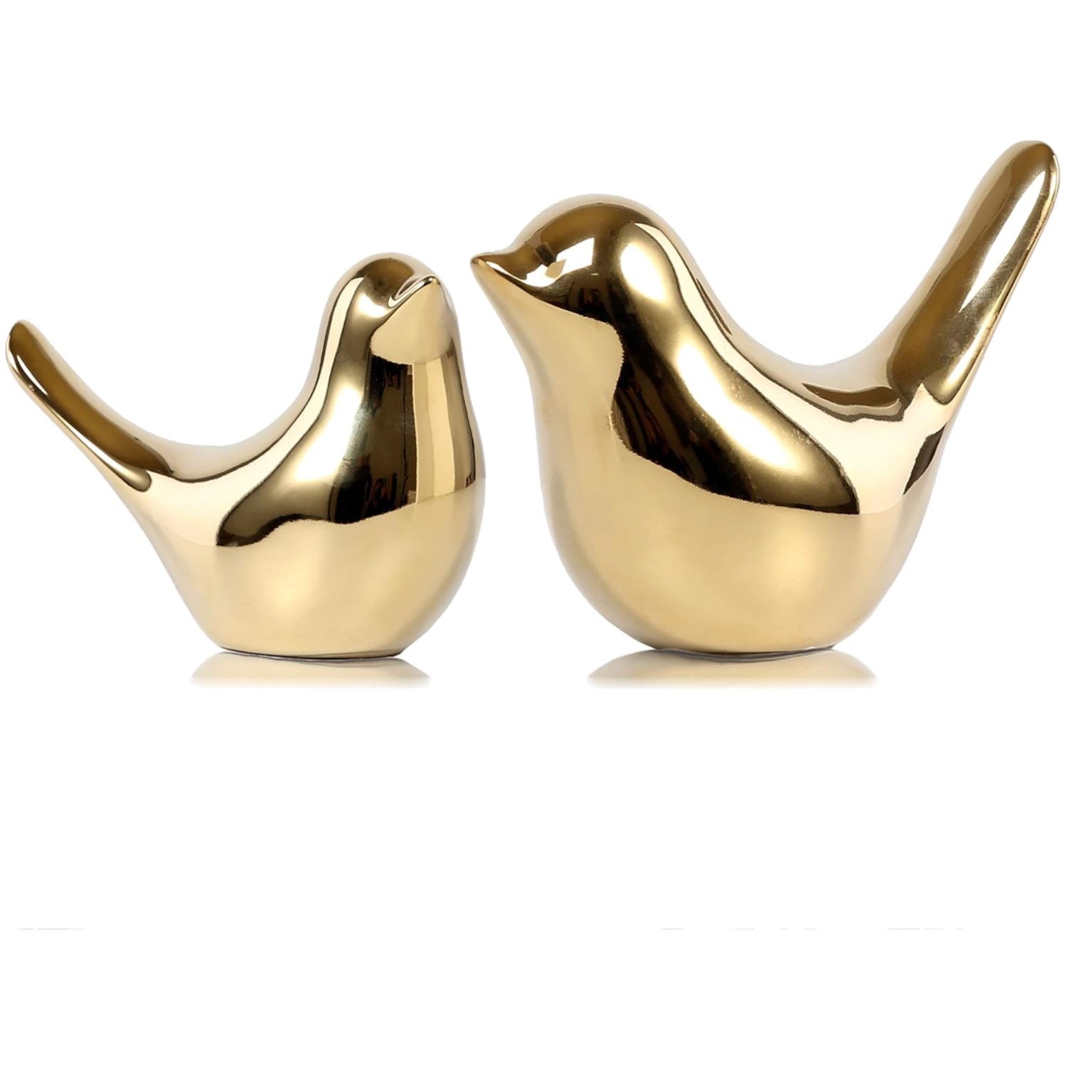Ceramic Gold Birds Decor Ornaments
