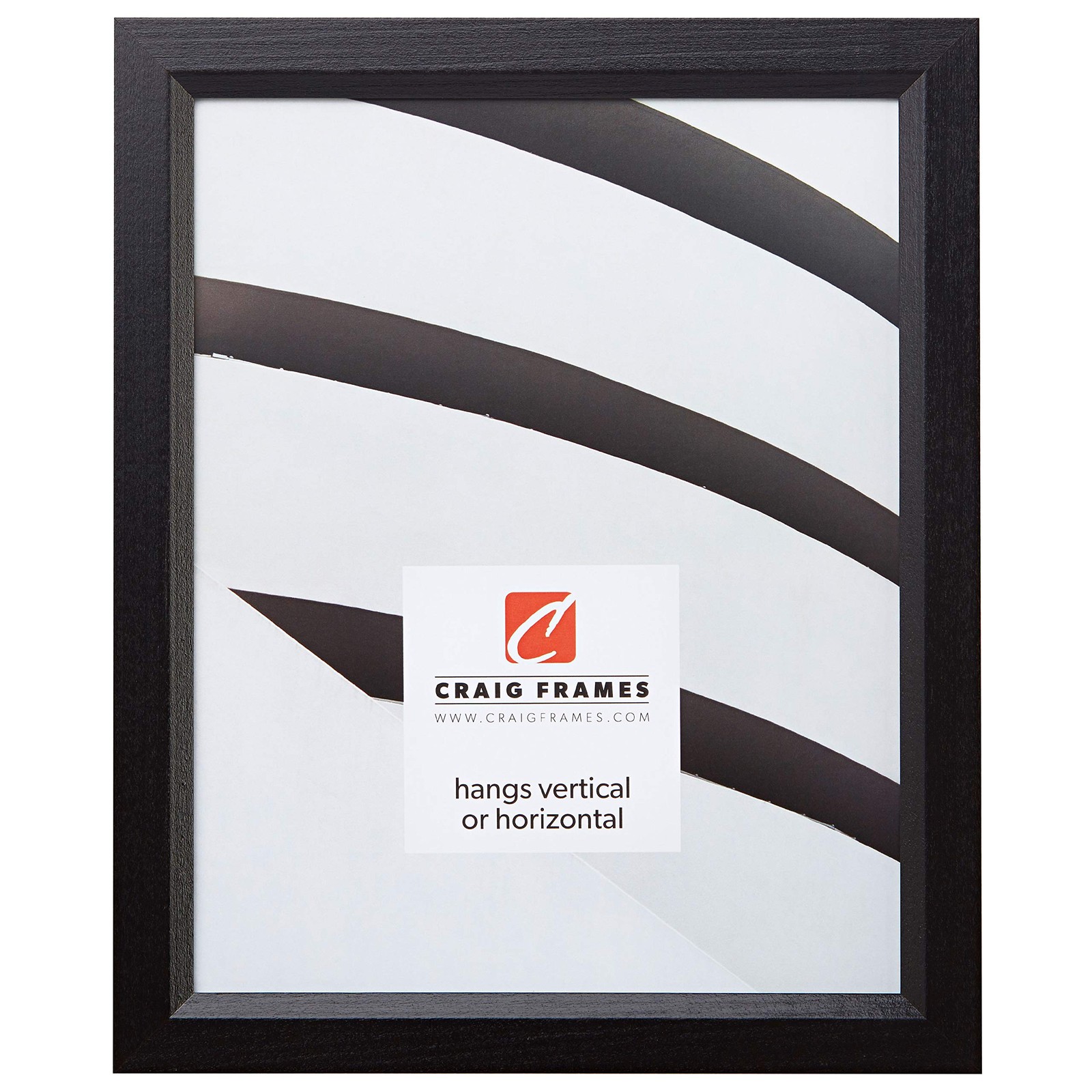 Craig Frames 7171610BK 16 by 24-Inch Picture/Poster Frame, Wood Grain Finish, 0.