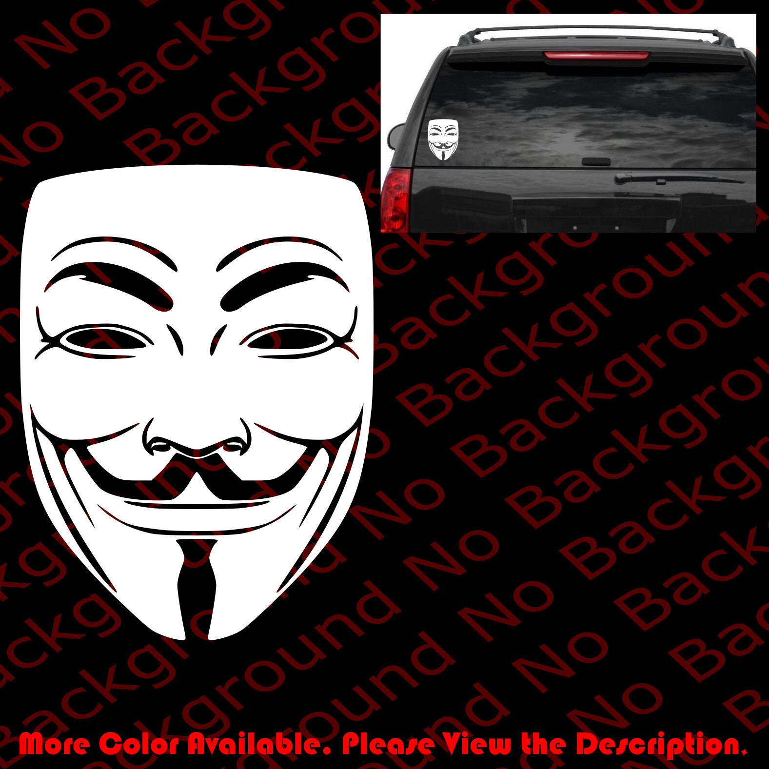 We Are Anonymous Die Cut Vinyl Window Decal Funny Hacker Group Internet FY044
