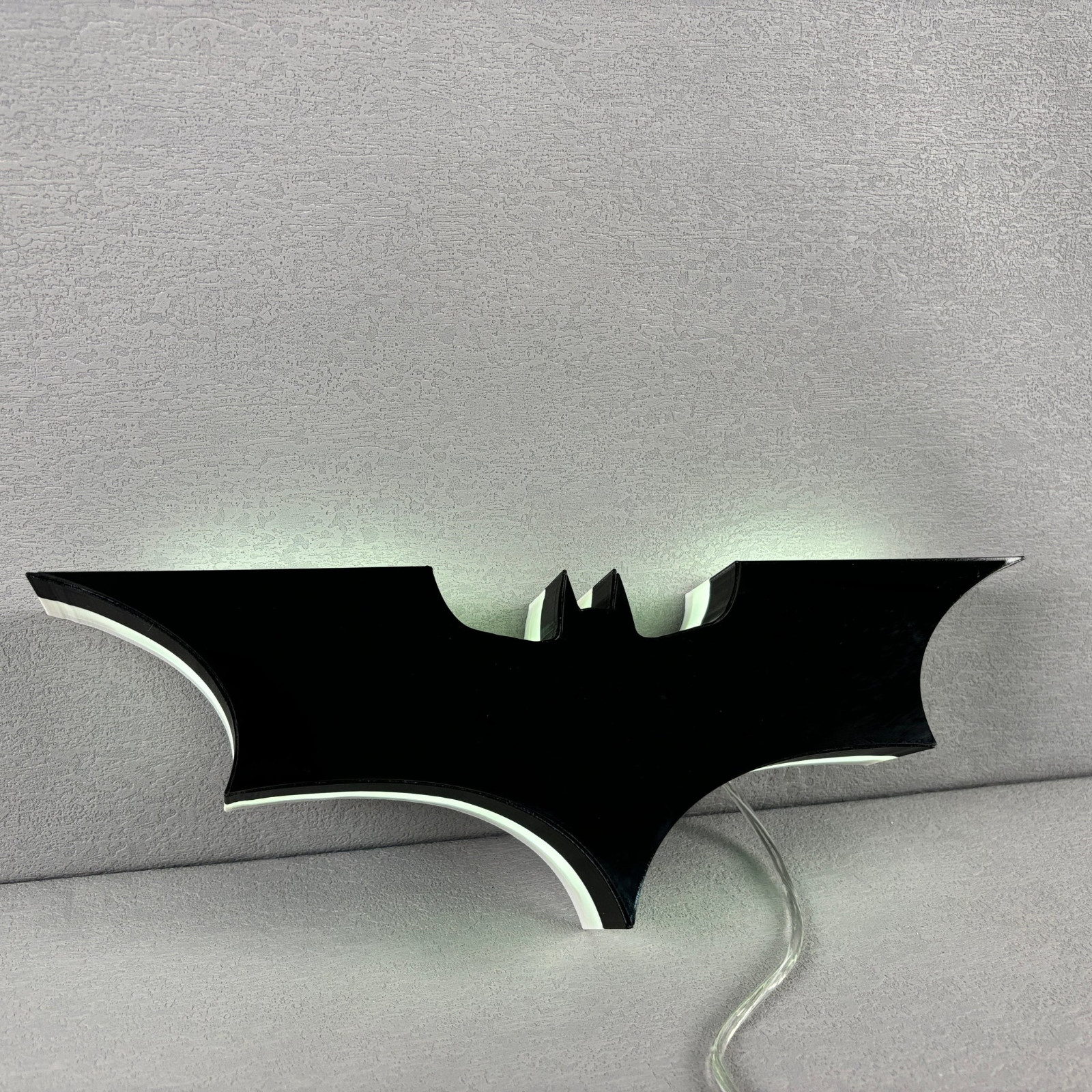 Batman Led Logo Lightbox 3d Printed Lightbox Led Light for Game Decor