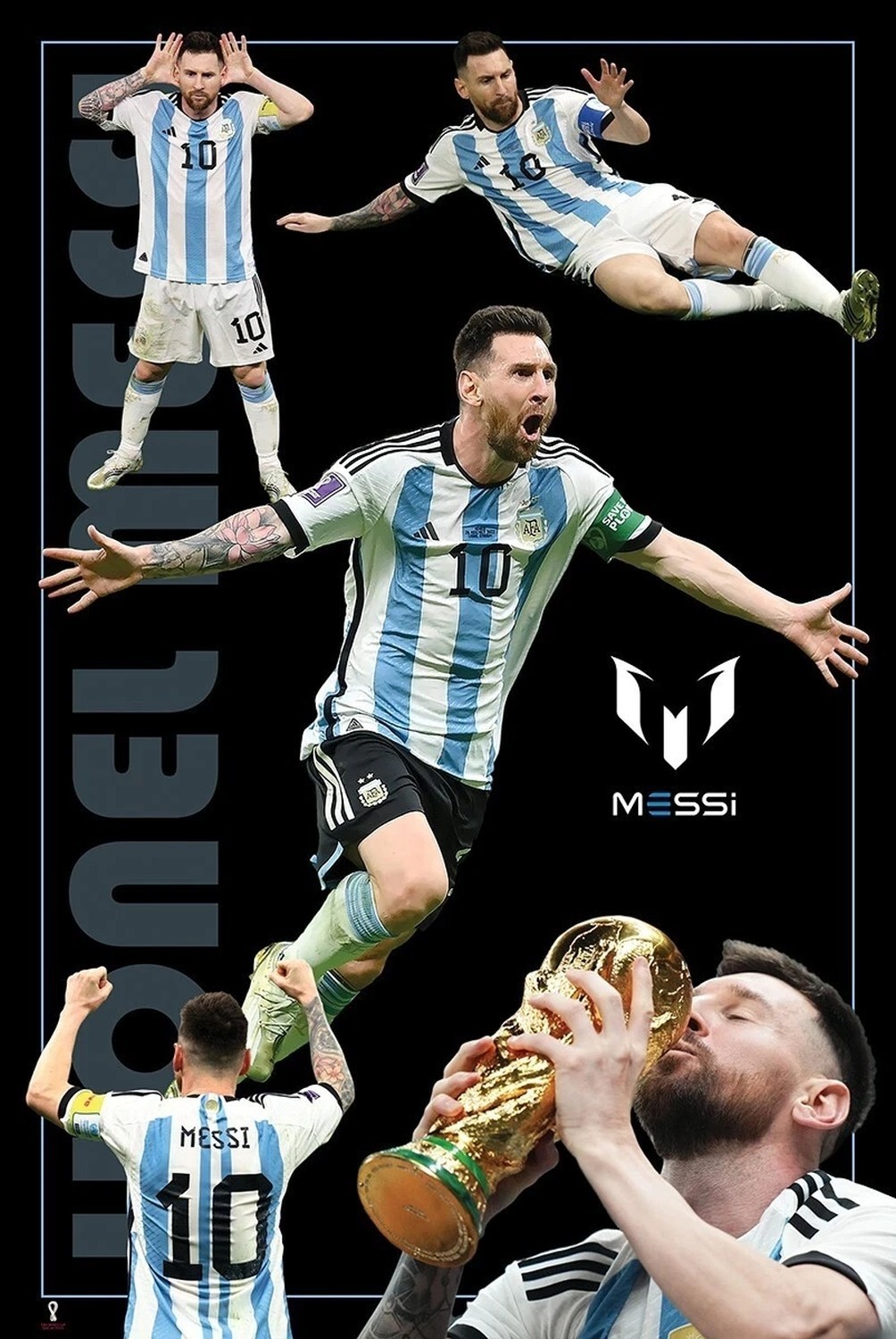 LIONEL MESSI POSTER SOCCER FUTBOL FIFA WORLD CUP ARGENTINA SPORT BARCELONA
