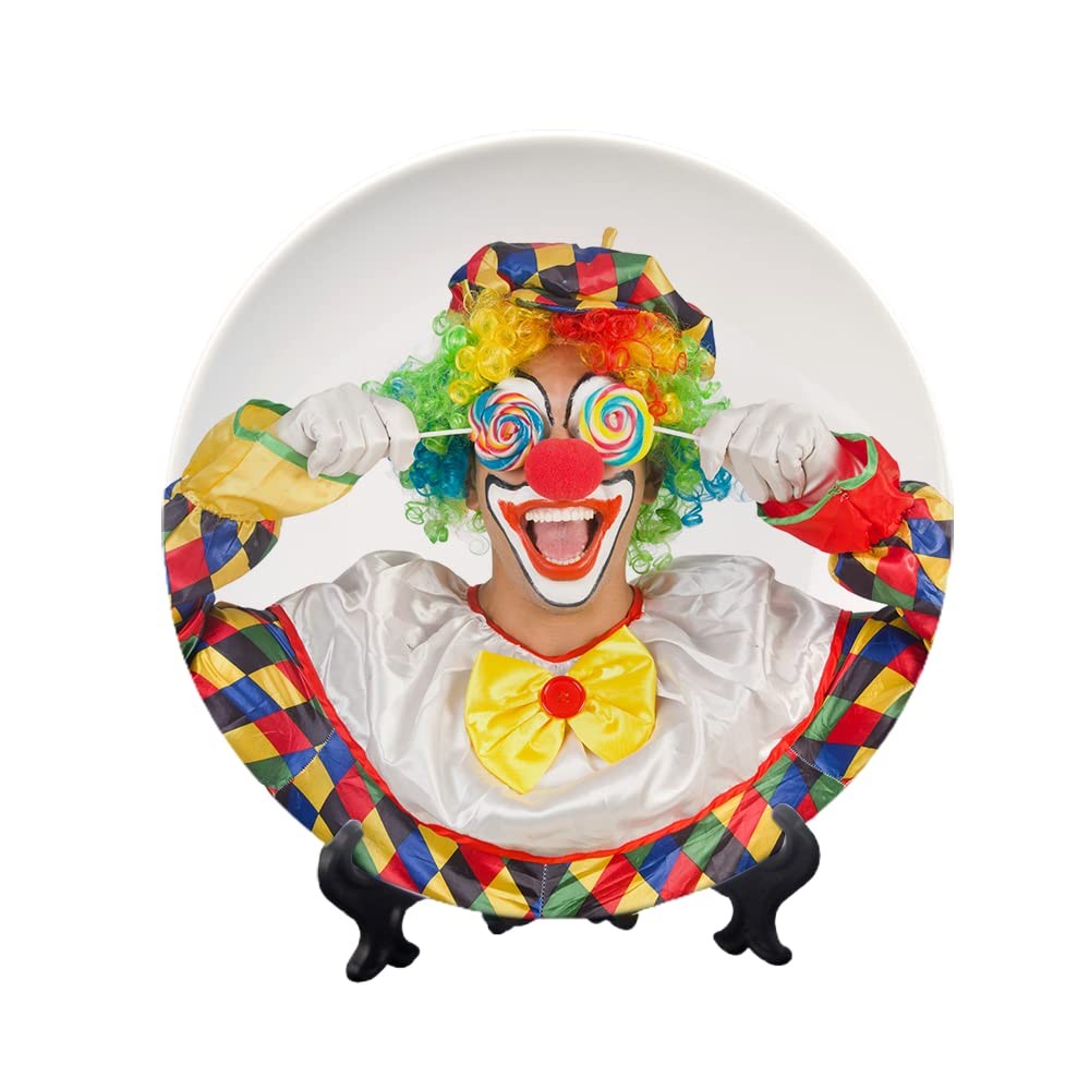 Mr.R Set Of 2 Sublimation Blanks White Ceramic Moon Plate Standporcelain Plates