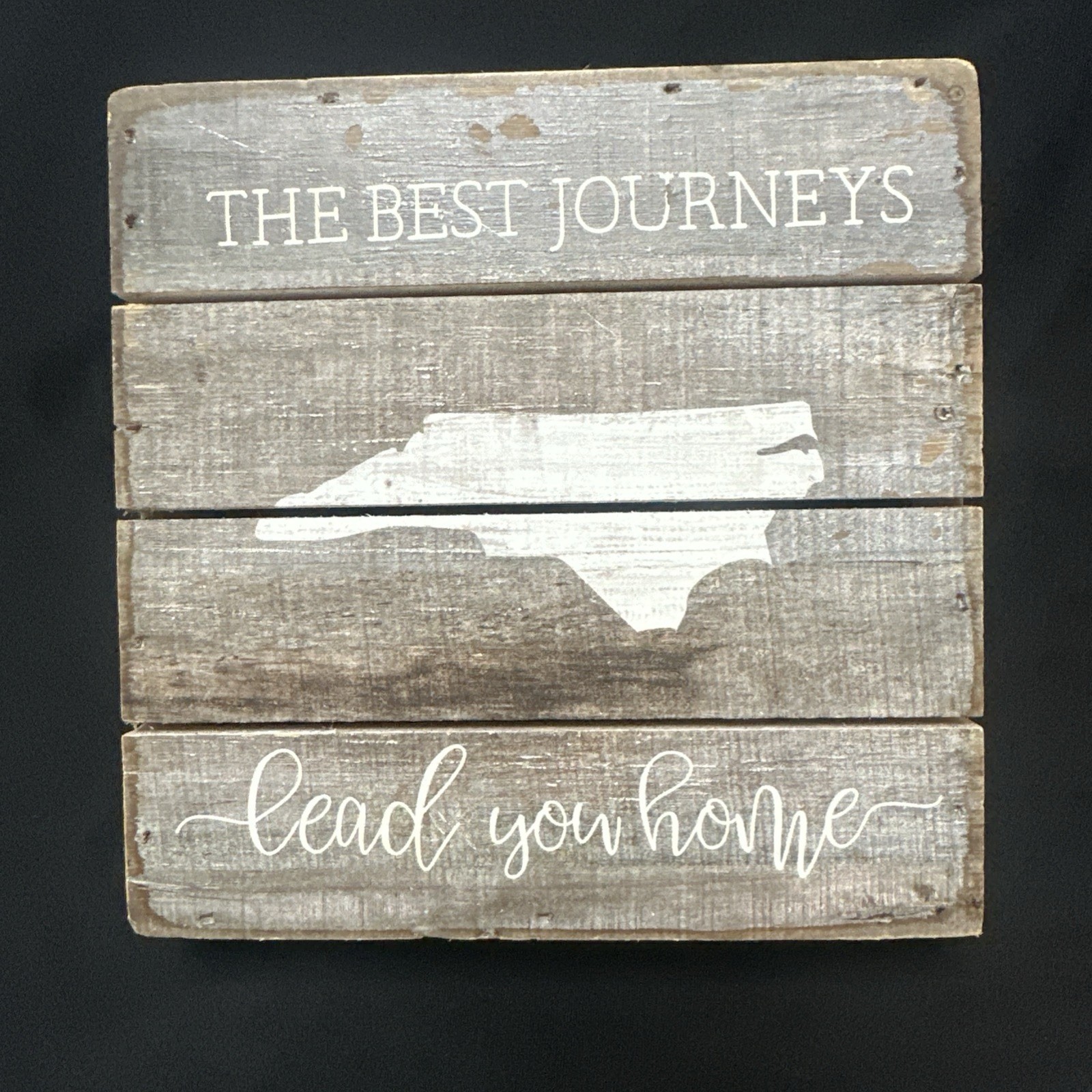 Rustic Wood Sign/plaque of North Carolina -made in USA By Altar&rsquo;d State 6&Prime; x 6&Prime;