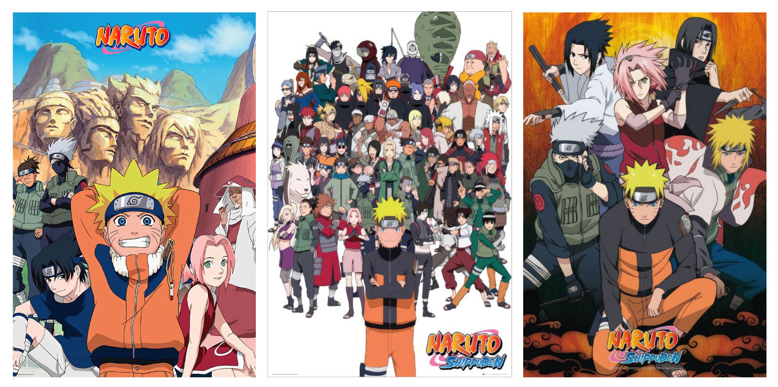 Naruto Shippuden – 3 Piece Anime TV Show Poster Set (The Favorites) (24&Prime; x 36&Prime;)