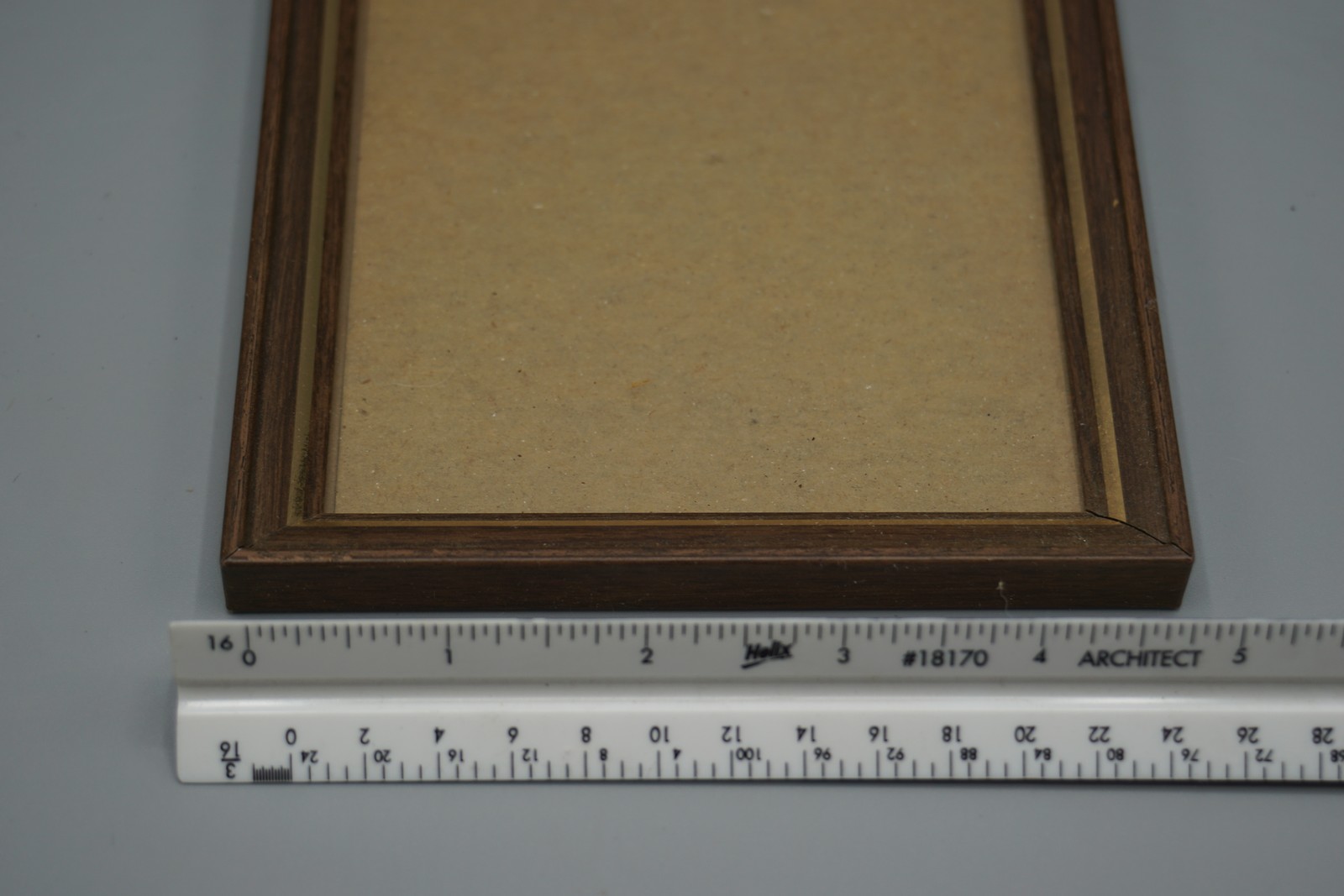 Vintage Dark Wood Gold Trim Photo Picture Frame 5×7 Desk Wall Display Horizontal