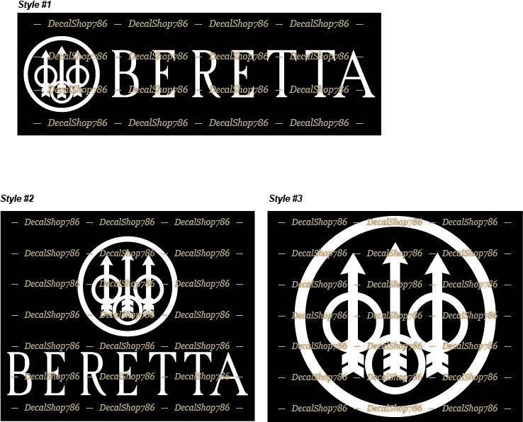 Beretta Firearms – Hunting/Outdoor Sports – Vinyl Die-Cut Peel N&rsquo; Stick Decal