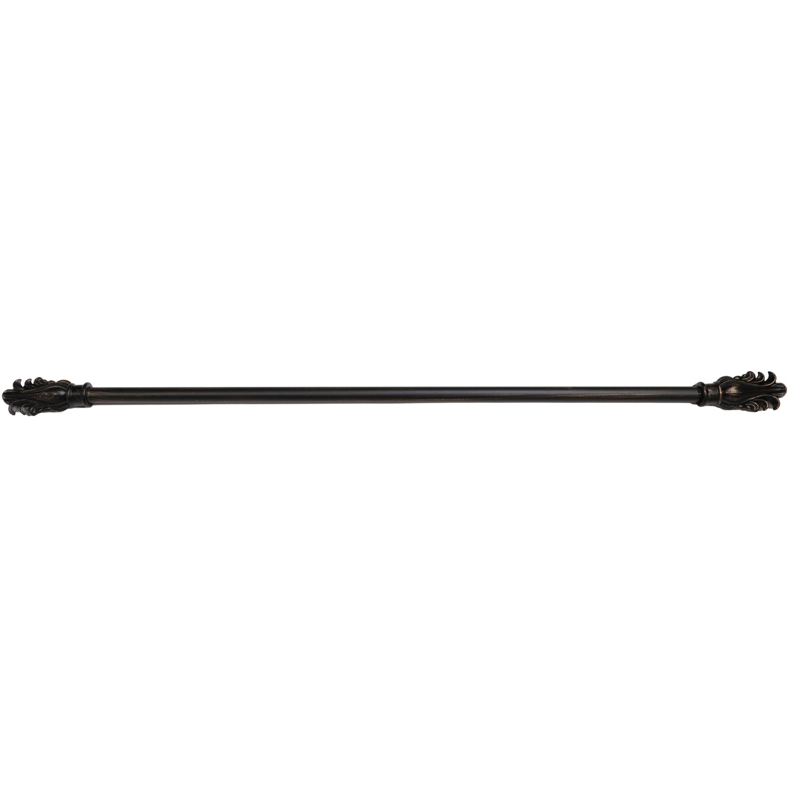 Fancy Feather Antique Black 48-84 Tapestry Rod – Decorative Hanging Accessory