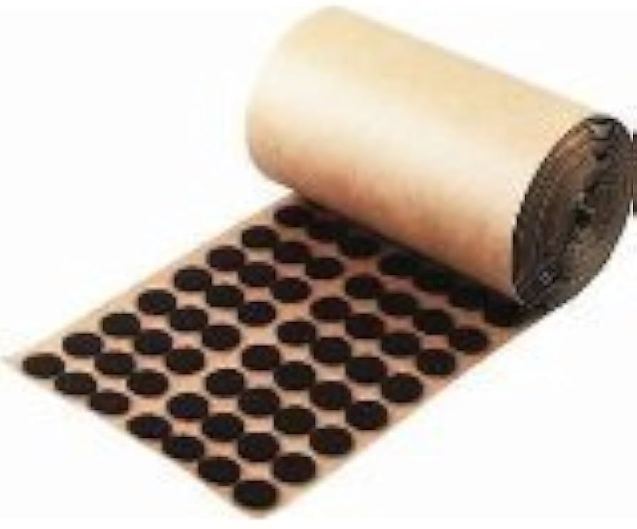 1/2&Prime; Brown Felt Dots Surface Protector Felt Pads TROPHY Lamp supplies CRAFTS